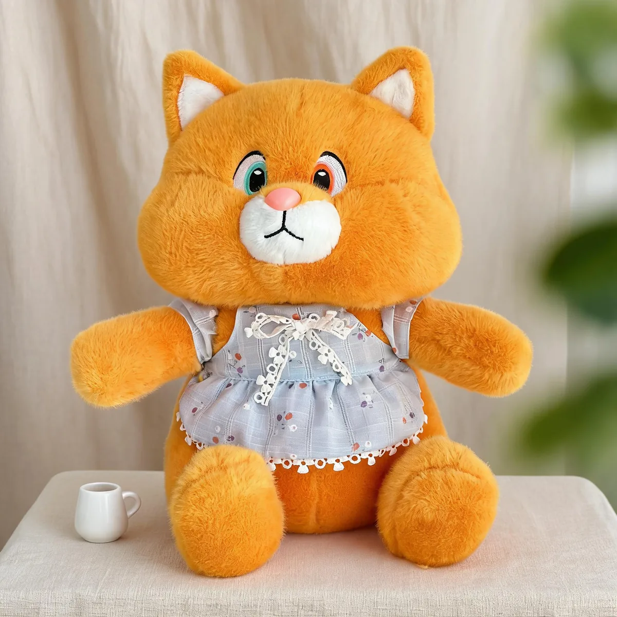 兴隆玩具A17425橘芙猫猫毛绒产品,适合电玩城机台陈列
