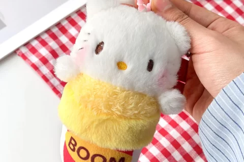 YY2227爆米花小猫挂件